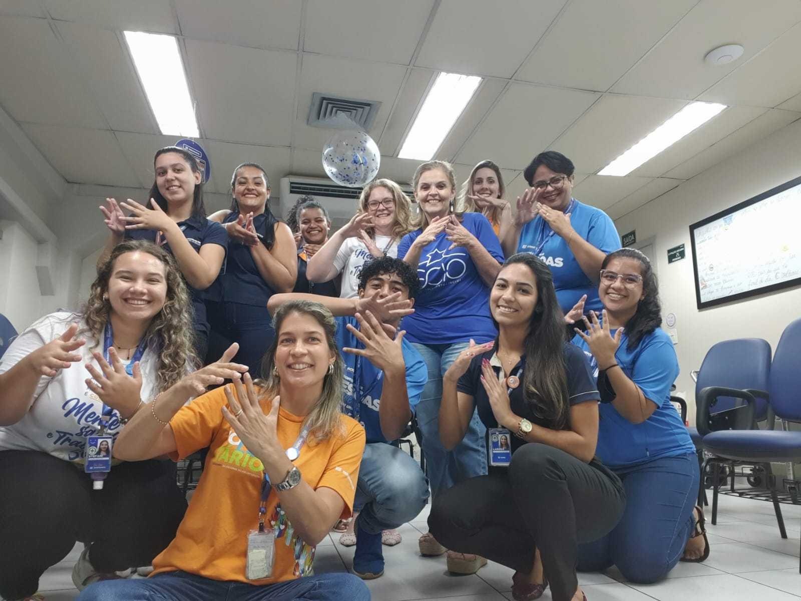 Formação com professores em sala de aula